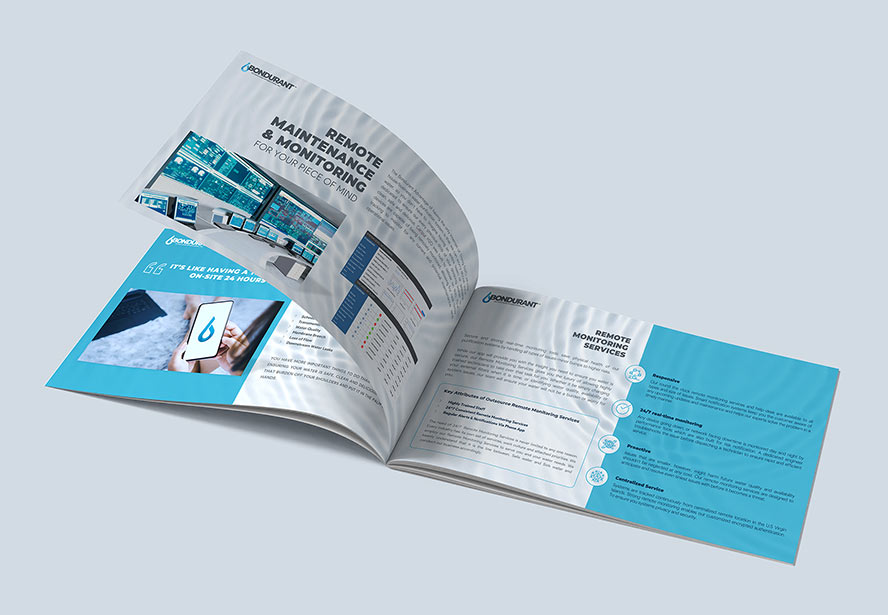 Bondurant Technologies Remote Monitoring Brochure – Informative material showcasing the company’s advanced maintenance and monitoring services.