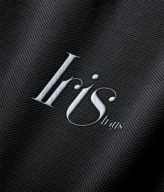 IRIS Bags – Logo design featuring a sleek, modern brand identity with refined typography and visually striking elements.
