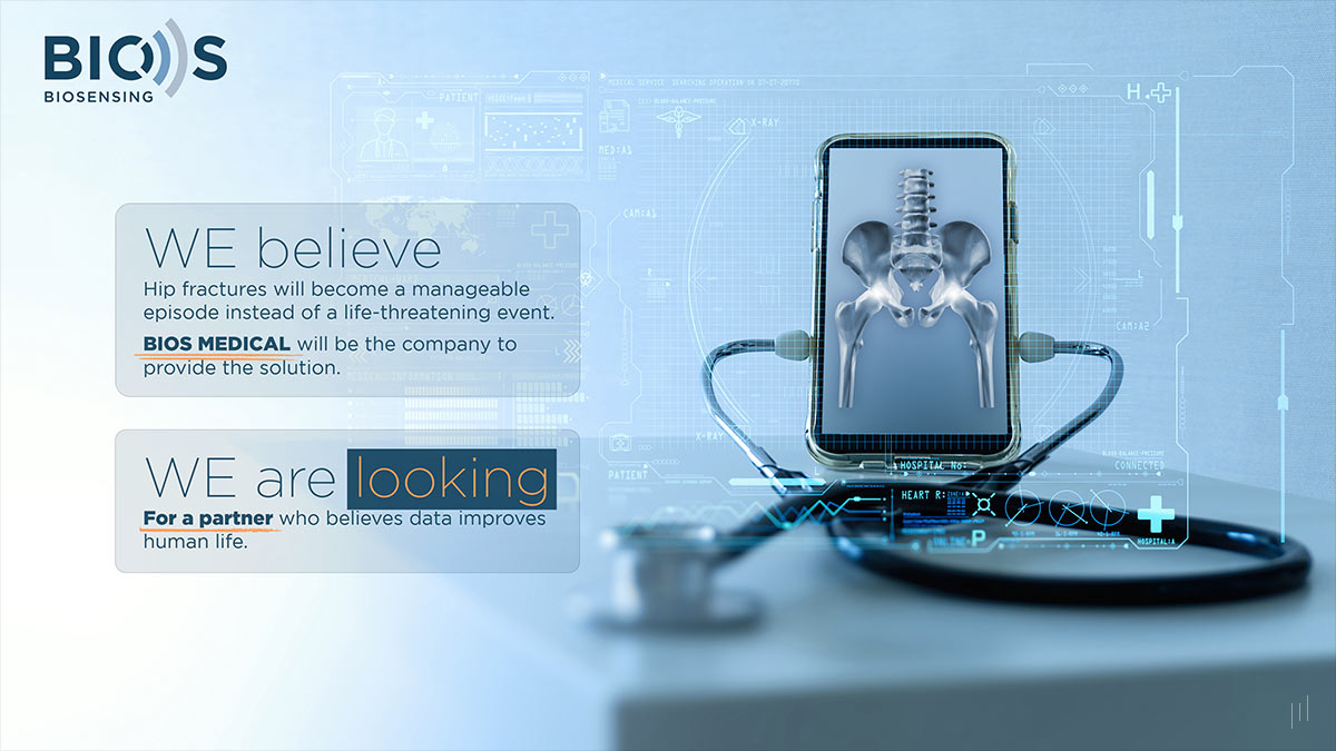 BIOS Biosensing Investor Presentation – Closing slide inviting investors to join BIOS Medical in advancing healthcare innovation.