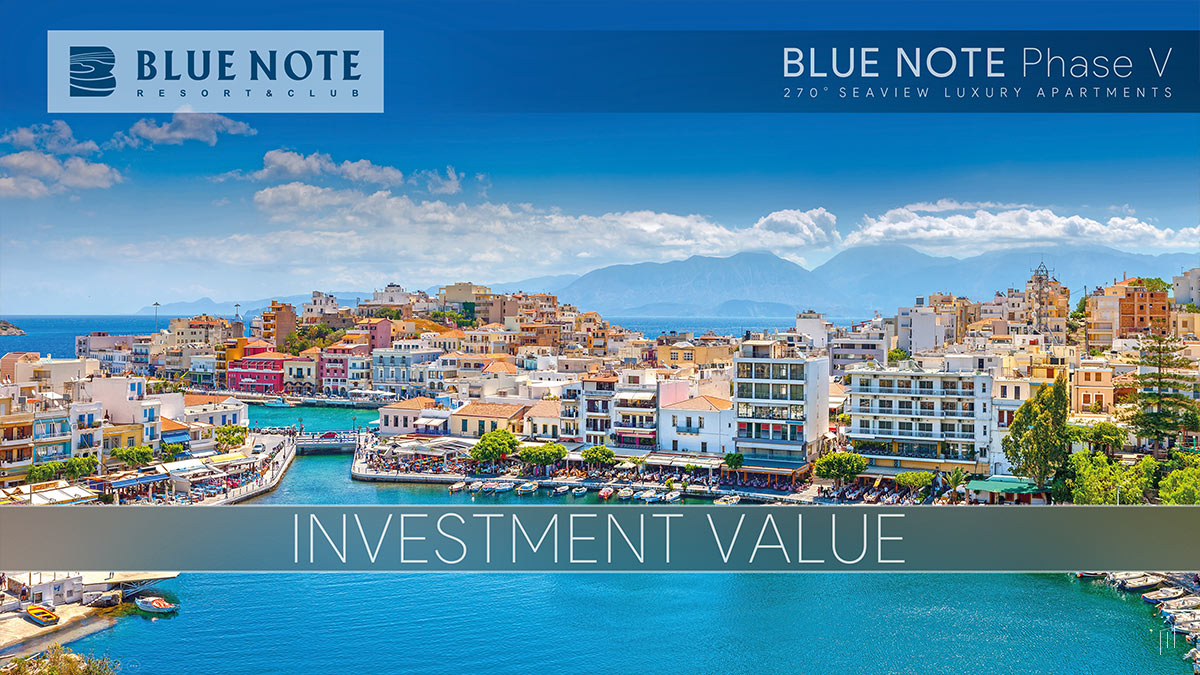 Blue Note Phase V – Slide highlighting the financial benefits and long-term appreciation potential of the development.