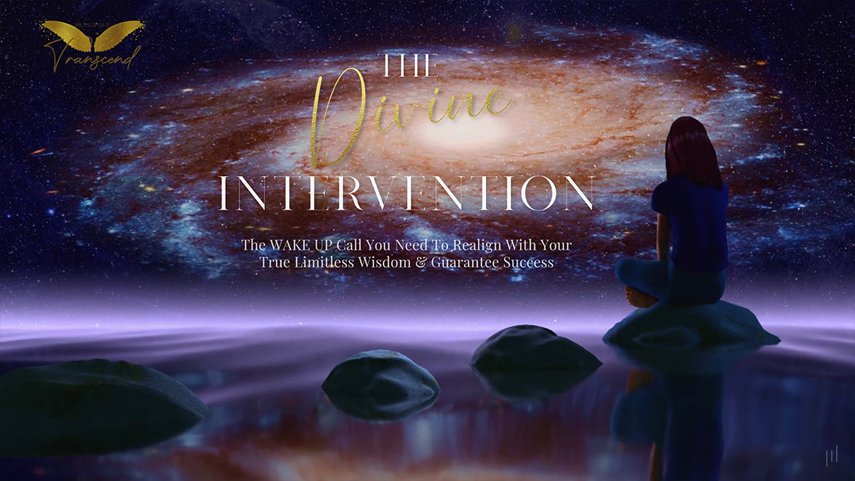 Divine Intervention – Opening slide introducing the transformative journey toward personal and professional success.