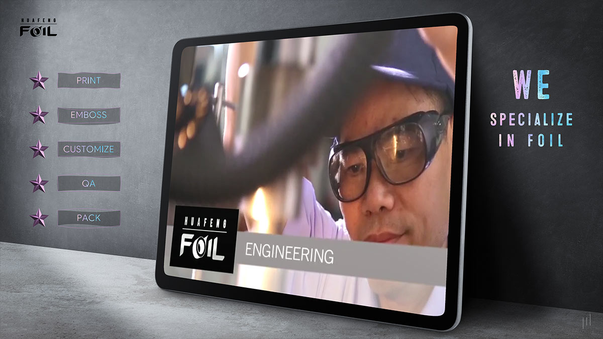 Huafeng Foil Hair & Beauty Range – Video slide demonstrating the versatility and quality of Huafeng Foil’s beauty-focused products.