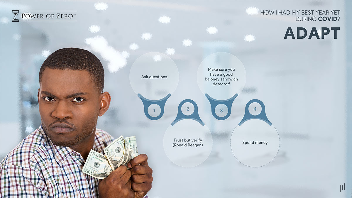 How I Had My Best Year Yet During COVID – Slide exploring strategic financial investments for long-term growth.