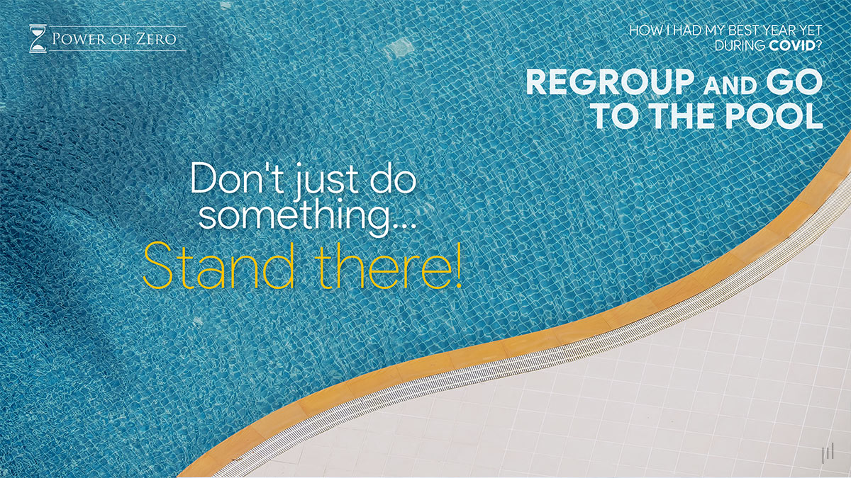 How I Had My Best Year Yet During COVID – Slide discussing the value of patience and strategic decision-making.