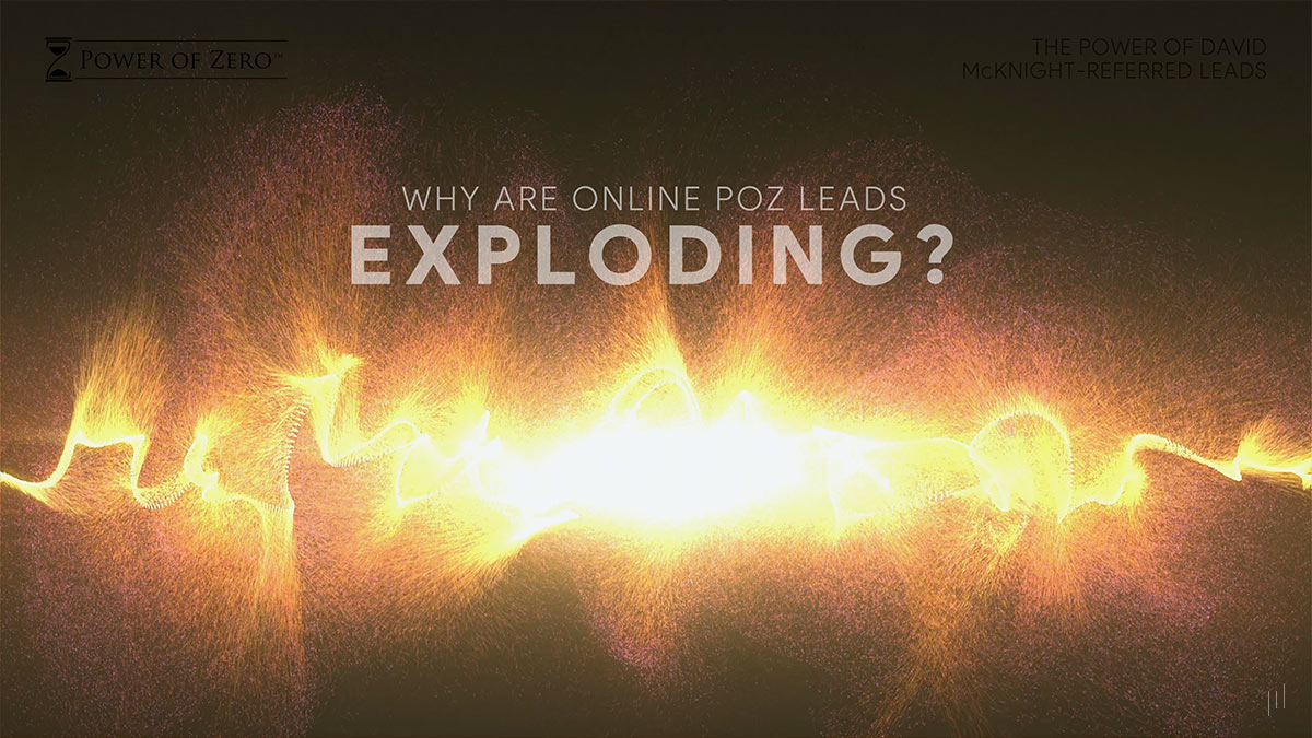 The Power of Referred Leads – Slide analyzing the rapid growth and effectiveness of online Power of Zero (POZ) leads.