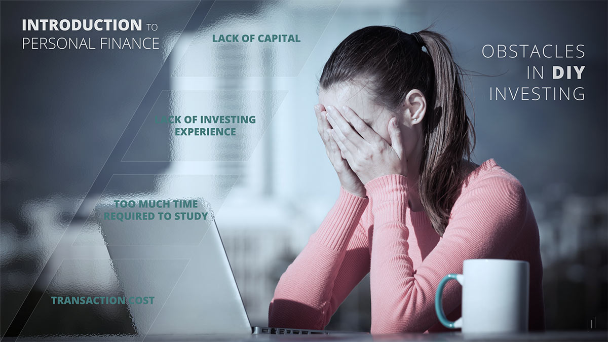 Introduction to Personal Finance – Slide identifying common challenges faced by individuals managing their own investments.