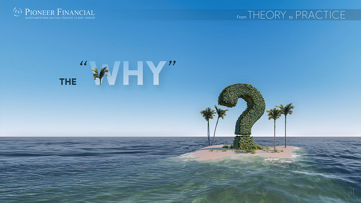 Pioneer Financial Presentation – Slide explaining the core motivations behind Pioneer Financial’s approach to wealth management.